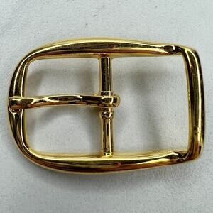Vintage Gold Tone Simple Basic Belt Buckle for up to 1 Inch Belt